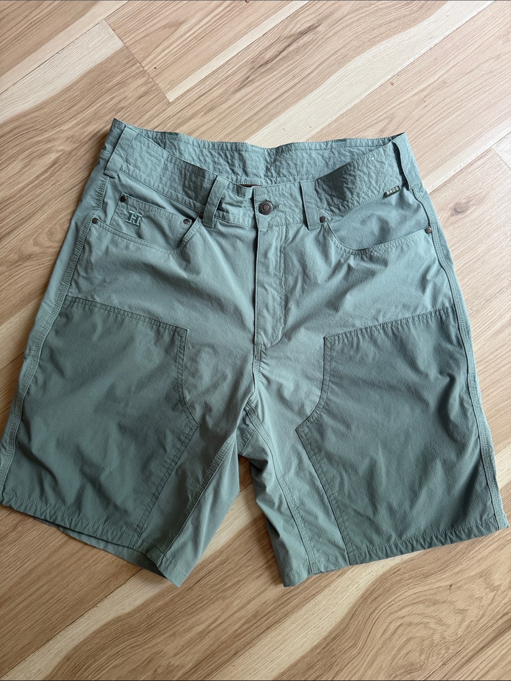 Men's Howler Brow Olive Green Outdoor Performance Shorts